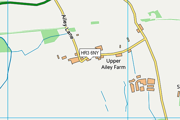 HR3 6NY map - OS VectorMap District (Ordnance Survey)
