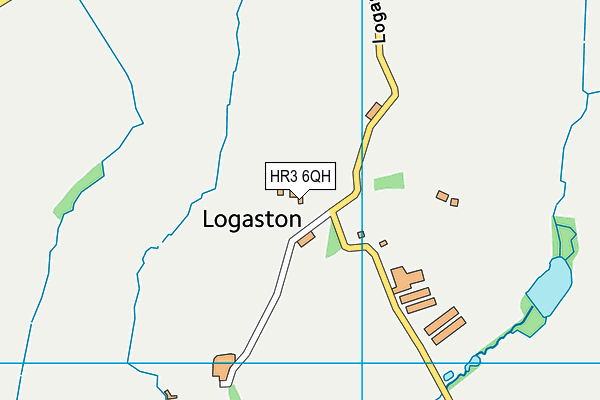 HR3 6QH map - OS VectorMap District (Ordnance Survey)