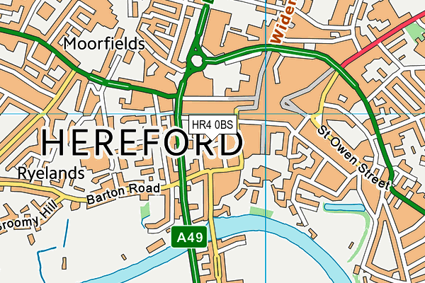 HR4 0BS map - OS VectorMap District (Ordnance Survey) HR4 0BS map - OS VectorMap District (Ordnance Survey)