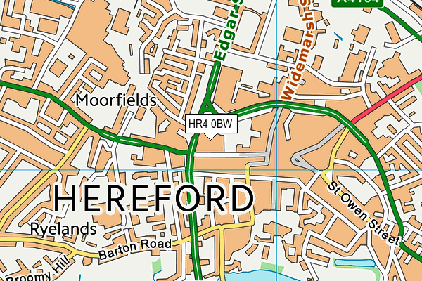 HR4 0BW map - OS VectorMap District (Ordnance Survey) HR4 0BW map - OS VectorMap District (Ordnance Survey)