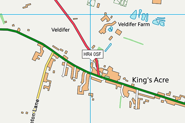 HR4 0SF map - OS VectorMap District (Ordnance Survey) HR4 0SF map - OS VectorMap District (Ordnance Survey)