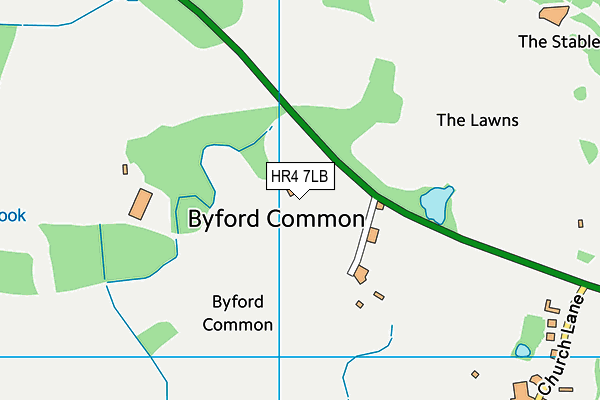 HR4 7LB map - OS VectorMap District (Ordnance Survey) HR4 7LB map - OS VectorMap District (Ordnance Survey)