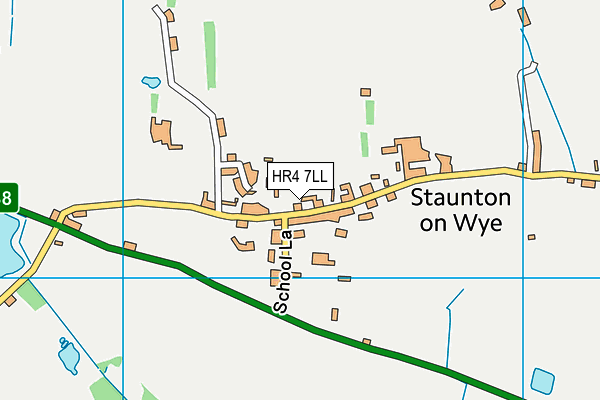 HR4 7LL map - OS VectorMap District (Ordnance Survey) HR4 7LL map - OS VectorMap District (Ordnance Survey)