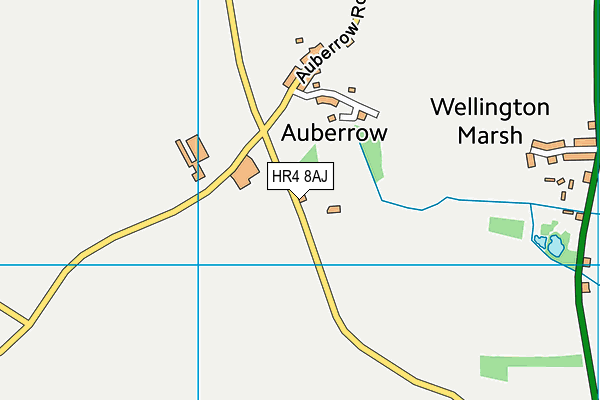 HR4 8AJ map - OS VectorMap District (Ordnance Survey) HR4 8AJ map - OS VectorMap District (Ordnance Survey)