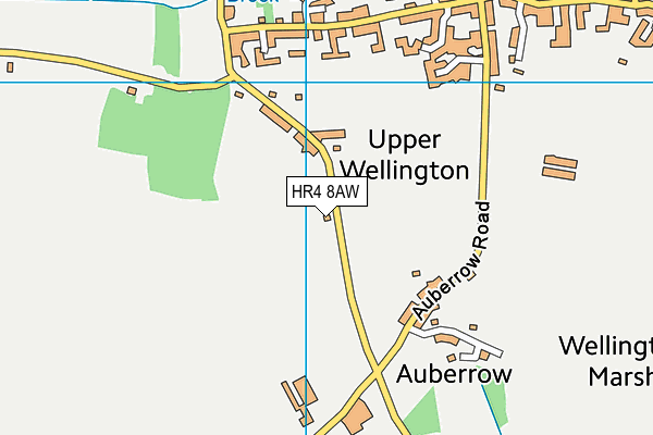 HR4 8AW map - OS VectorMap District (Ordnance Survey) HR4 8AW map - OS VectorMap District (Ordnance Survey)
