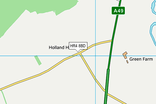 HR4 8BD map - OS VectorMap District (Ordnance Survey) HR4 8BD map - OS VectorMap District (Ordnance Survey)