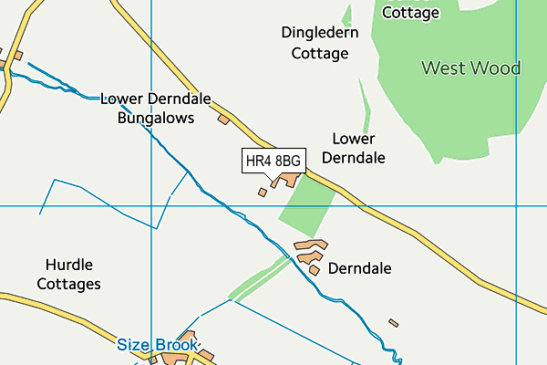 HR4 8BG map - OS VectorMap District (Ordnance Survey) HR4 8BG map - OS VectorMap District (Ordnance Survey)