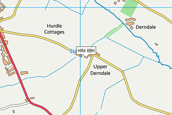 HR4 8BH map - OS VectorMap District (Ordnance Survey) HR4 8BH map - OS VectorMap District (Ordnance Survey)