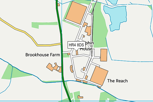 HR4 8DS map - OS VectorMap District (Ordnance Survey) HR4 8DS map - OS VectorMap District (Ordnance Survey)