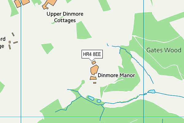 HR4 8EE map - OS VectorMap District (Ordnance Survey) HR4 8EE map - OS VectorMap District (Ordnance Survey)