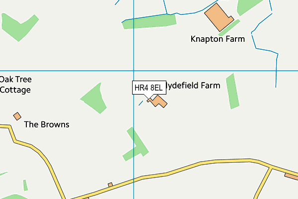 HR4 8EL map - OS VectorMap District (Ordnance Survey) HR4 8EL map - OS VectorMap District (Ordnance Survey)