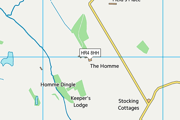 HR4 8HH map - OS VectorMap District (Ordnance Survey) HR4 8HH map - OS VectorMap District (Ordnance Survey)
