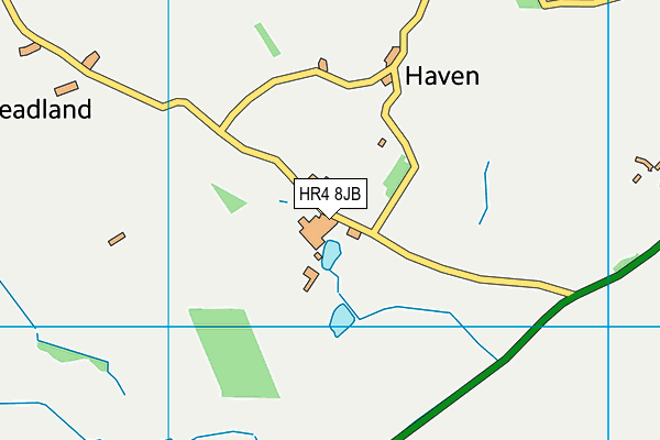 HR4 8JB map - OS VectorMap District (Ordnance Survey) HR4 8JB map - OS VectorMap District (Ordnance Survey)