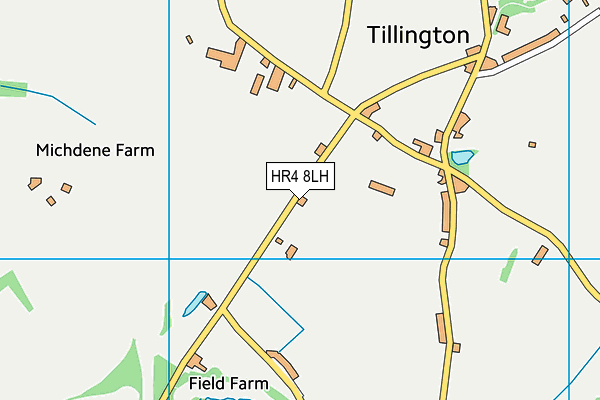 HR4 8LH map - OS VectorMap District (Ordnance Survey) HR4 8LH map - OS VectorMap District (Ordnance Survey)