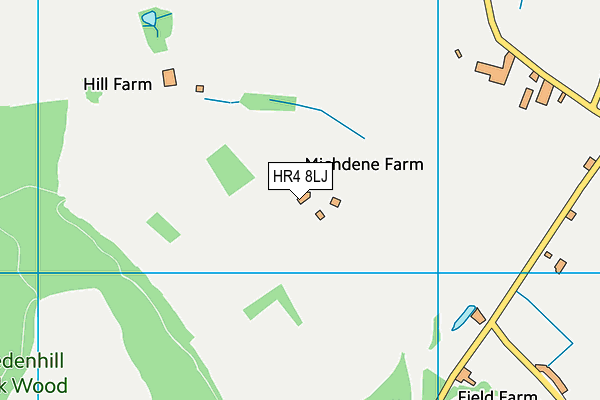 HR4 8LJ map - OS VectorMap District (Ordnance Survey) HR4 8LJ map - OS VectorMap District (Ordnance Survey)