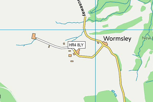 HR4 8LY map - OS VectorMap District (Ordnance Survey) HR4 8LY map - OS VectorMap District (Ordnance Survey)