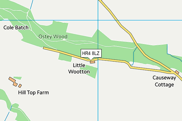 HR4 8LZ map - OS VectorMap District (Ordnance Survey) HR4 8LZ map - OS VectorMap District (Ordnance Survey)