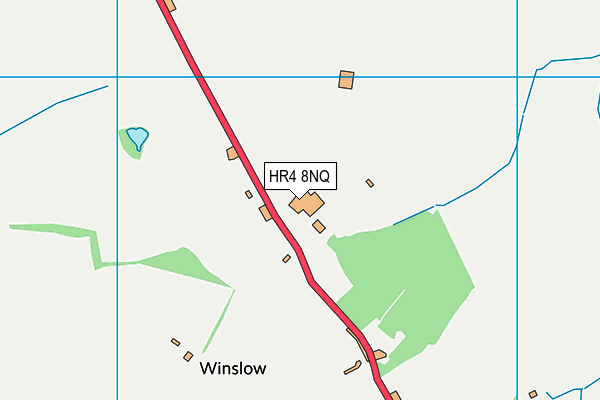 HR4 8NQ map - OS VectorMap District (Ordnance Survey) HR4 8NQ map - OS VectorMap District (Ordnance Survey)