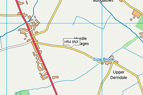 HR4 8NX map - OS VectorMap District (Ordnance Survey) HR4 8NX map - OS VectorMap District (Ordnance Survey)