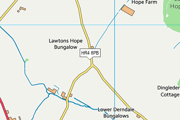 HR4 8PB map - OS VectorMap District (Ordnance Survey) HR4 8PB map - OS VectorMap District (Ordnance Survey)