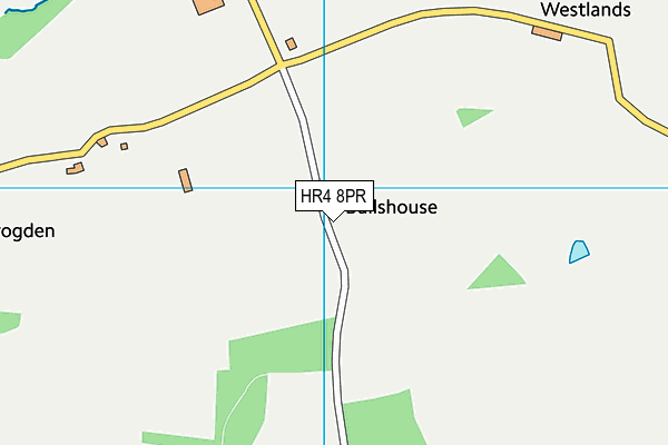 HR4 8PR map - OS VectorMap District (Ordnance Survey) HR4 8PR map - OS VectorMap District (Ordnance Survey)