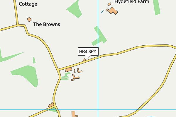 HR4 8PY map - OS VectorMap District (Ordnance Survey) HR4 8PY map - OS VectorMap District (Ordnance Survey)