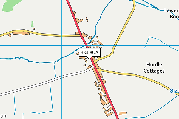 HR4 8QA map - OS VectorMap District (Ordnance Survey) HR4 8QA map - OS VectorMap District (Ordnance Survey)