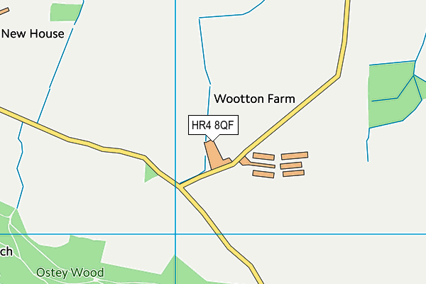 HR4 8QF map - OS VectorMap District (Ordnance Survey) HR4 8QF map - OS VectorMap District (Ordnance Survey)