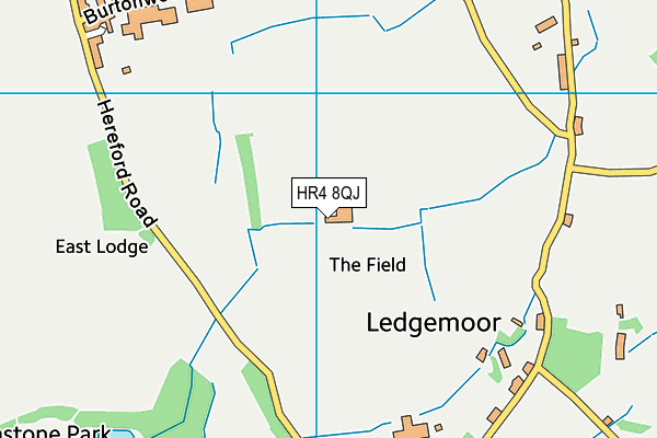 HR4 8QJ map - OS VectorMap District (Ordnance Survey) HR4 8QJ map - OS VectorMap District (Ordnance Survey)