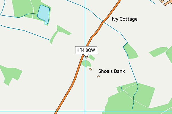HR4 8QW map - OS VectorMap District (Ordnance Survey) HR4 8QW map - OS VectorMap District (Ordnance Survey)