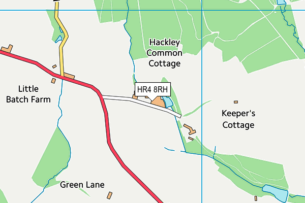 HR4 8RH map - OS VectorMap District (Ordnance Survey) HR4 8RH map - OS VectorMap District (Ordnance Survey)