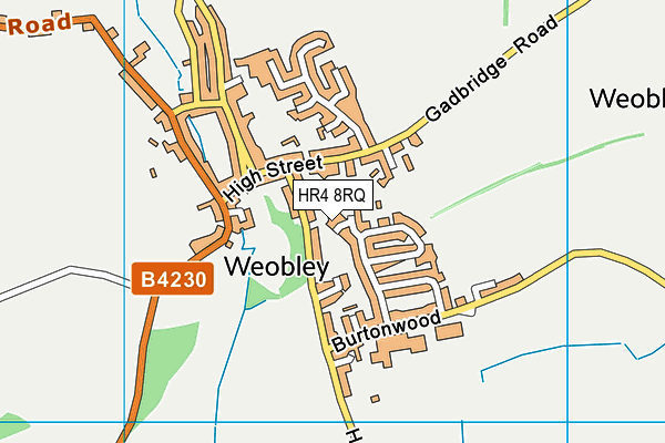HR4 8RQ map - OS VectorMap District (Ordnance Survey) HR4 8RQ map - OS VectorMap District (Ordnance Survey)