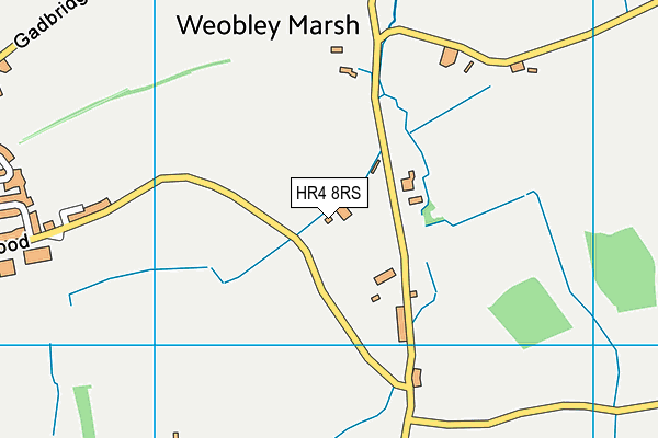 HR4 8RS map - OS VectorMap District (Ordnance Survey) HR4 8RS map - OS VectorMap District (Ordnance Survey)