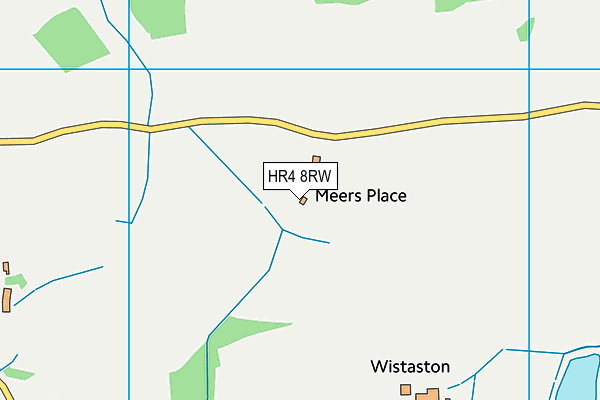 HR4 8RW map - OS VectorMap District (Ordnance Survey) HR4 8RW map - OS VectorMap District (Ordnance Survey)