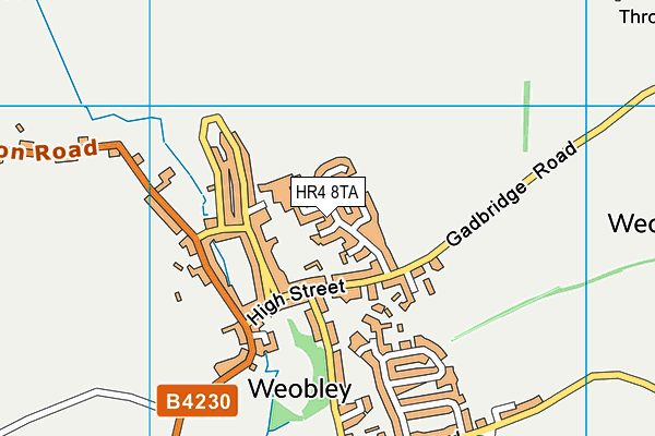 HR4 8TA map - OS VectorMap District (Ordnance Survey) HR4 8TA map - OS VectorMap District (Ordnance Survey)
