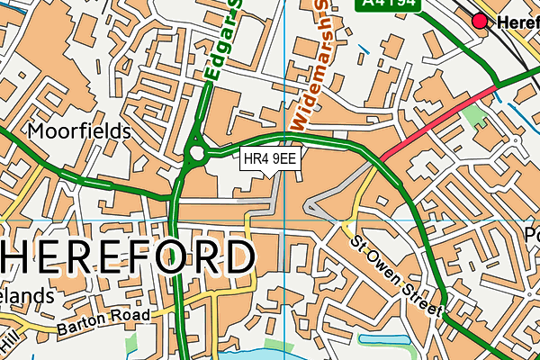 HR4 9EE map - OS VectorMap District (Ordnance Survey) HR4 9EE map - OS VectorMap District (Ordnance Survey)