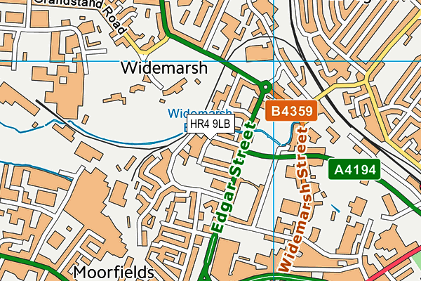 HR4 9LB map - OS VectorMap District (Ordnance Survey)