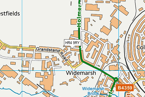 HR4 9RY map - OS VectorMap District (Ordnance Survey) HR4 9RY map - OS VectorMap District (Ordnance Survey)