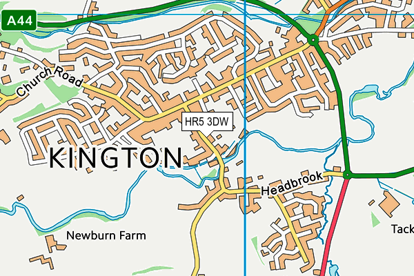 HR5 3DW map - OS VectorMap District (Ordnance Survey)