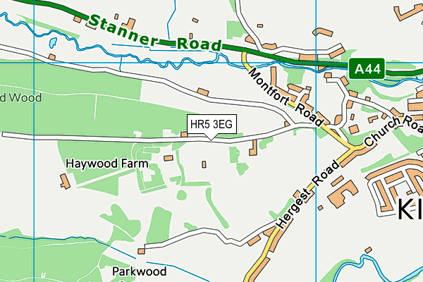 HR5 3EG map - OS VectorMap District (Ordnance Survey) HR5 3EG map - OS VectorMap District (Ordnance Survey)