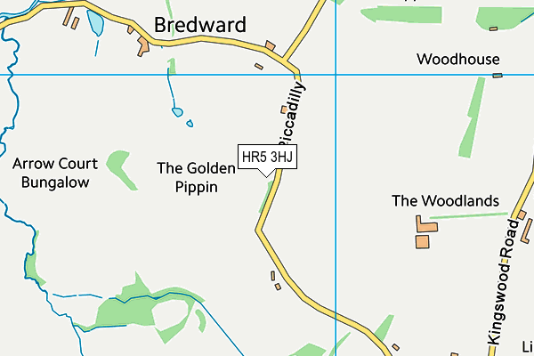 HR5 3HJ map - OS VectorMap District (Ordnance Survey) HR5 3HJ map - OS VectorMap District (Ordnance Survey)