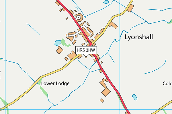 HR5 3HW map - OS VectorMap District (Ordnance Survey) HR5 3HW map - OS VectorMap District (Ordnance Survey)