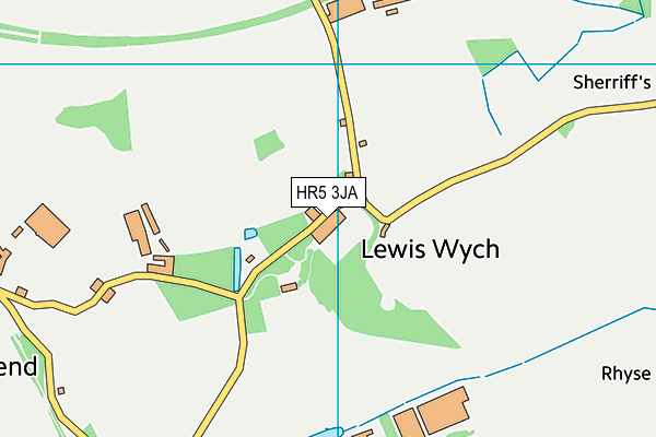HR5 3JA map - OS VectorMap District (Ordnance Survey) HR5 3JA map - OS VectorMap District (Ordnance Survey)