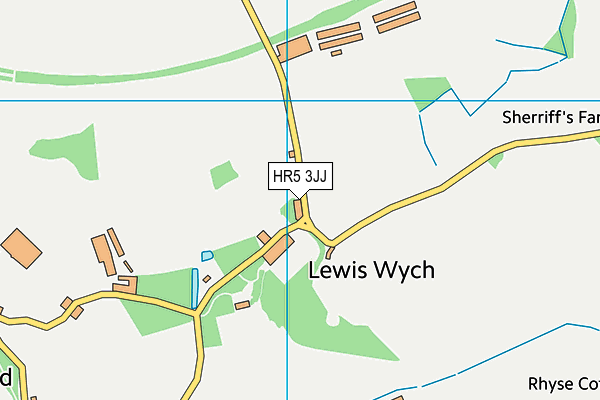 HR5 3JJ map - OS VectorMap District (Ordnance Survey) HR5 3JJ map - OS VectorMap District (Ordnance Survey)