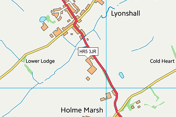 HR5 3JR map - OS VectorMap District (Ordnance Survey) HR5 3JR map - OS VectorMap District (Ordnance Survey)