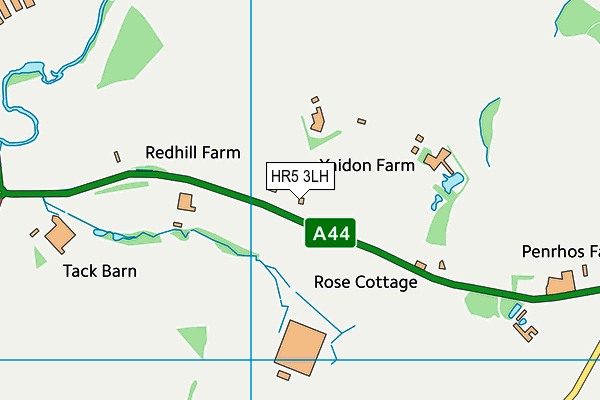 HR5 3LH map - OS VectorMap District (Ordnance Survey)