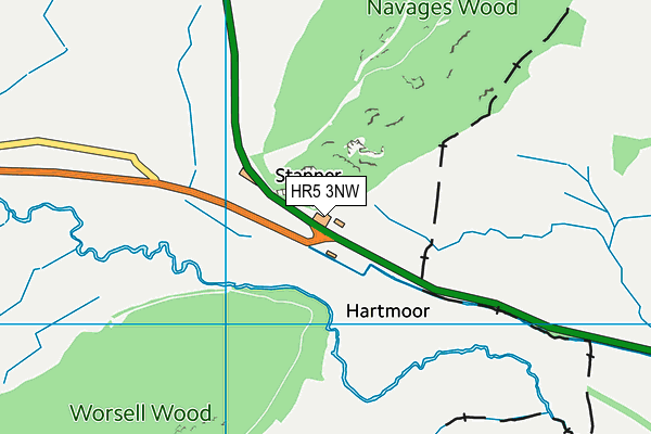 HR5 3NW map - OS VectorMap District (Ordnance Survey) HR5 3NW map - OS VectorMap District (Ordnance Survey)