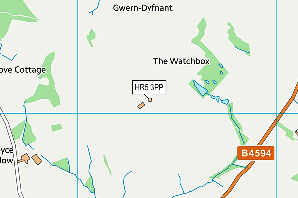 HR5 3PP map - OS VectorMap District (Ordnance Survey) HR5 3PP map - OS VectorMap District (Ordnance Survey)