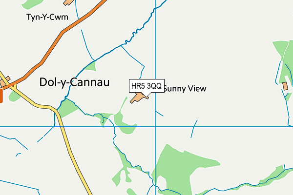 HR5 3QQ map - OS VectorMap District (Ordnance Survey)