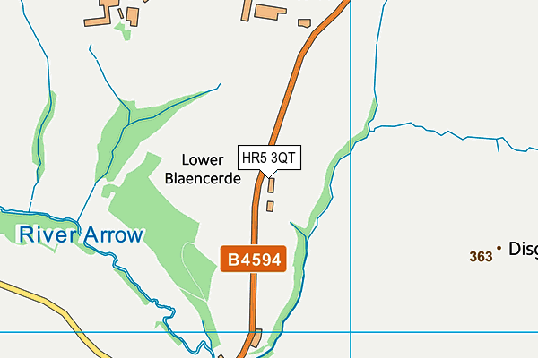 HR5 3QT map - OS VectorMap District (Ordnance Survey) HR5 3QT map - OS VectorMap District (Ordnance Survey)